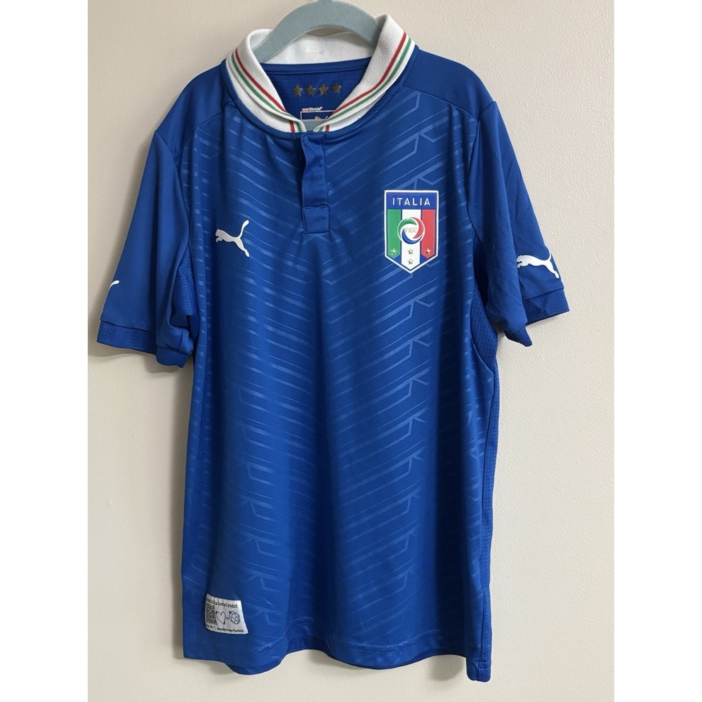 Italy 2011/2013 Home Puma Football Shirt jersey Soccer Euro 2012 Junior Large